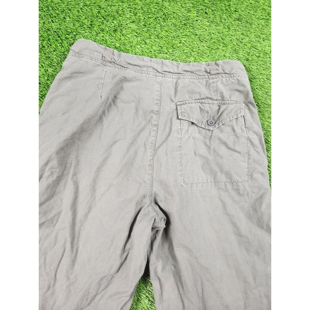 Gap Pants Mens 32x31 Gray Chino Elastic Waist Relaxed Straight Leg Casual Cotton
